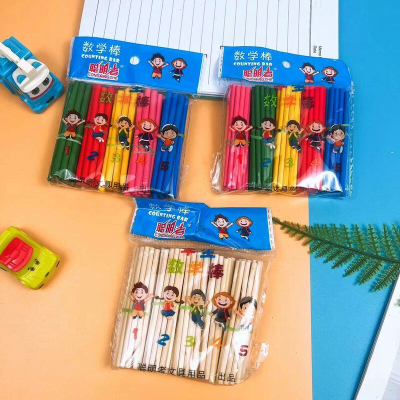Factory wholesale 100 5 Color 50 bamboo early childhood education counting sticks for primary school students counting teaching aids kindergarten educational toys Factory wholesale 100 5 Color 50 bamboo early childhood education counting sticks for primary school students counting teaching aids kindergarten educational toys