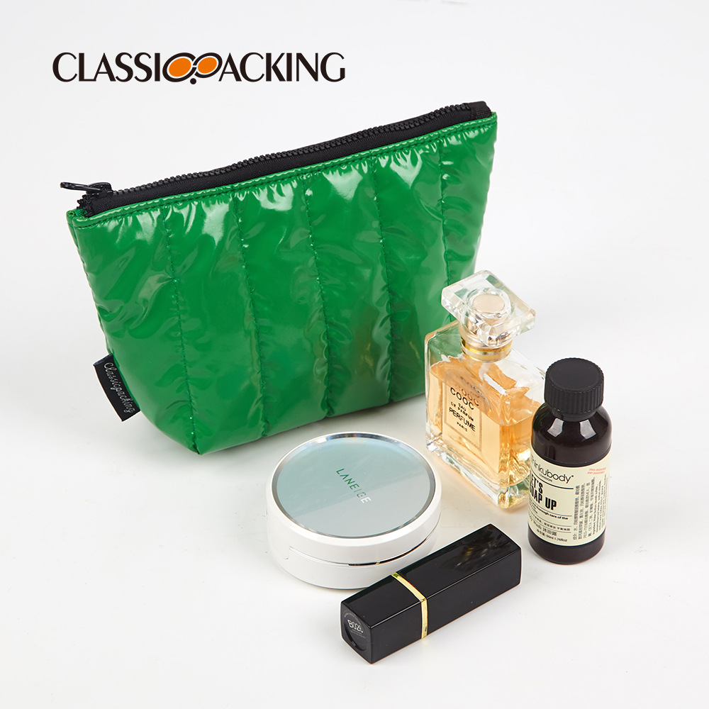 Bolsa de cosméticos de gran capacidad para imprimir logotipo transfronterizo popular bolsa de lavado de color sólido simple suministros de belleza bolsa de almacenamiento