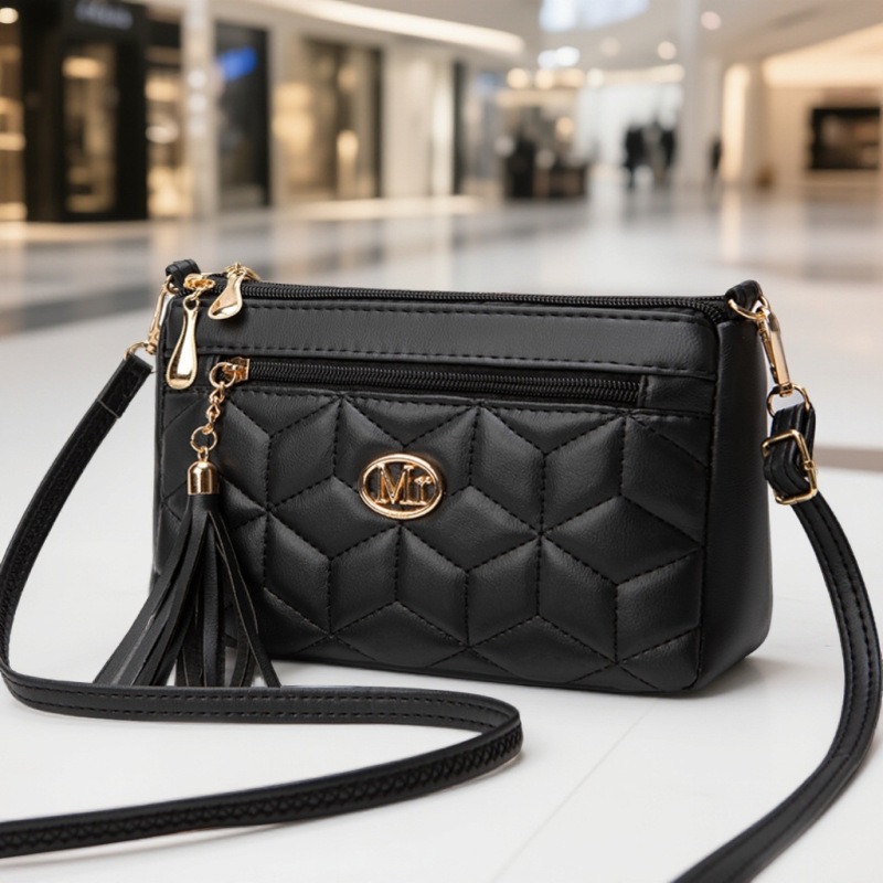 Trendy Quilted Crossbody Bag for Women, Niche Exquisite High-Quality Solid Color Pu Women's Phone Bag Trendy Quilted Crossbody Bag for Women, Niche Exquisite High-Quality Solid Color Pu Women's Phone Bag