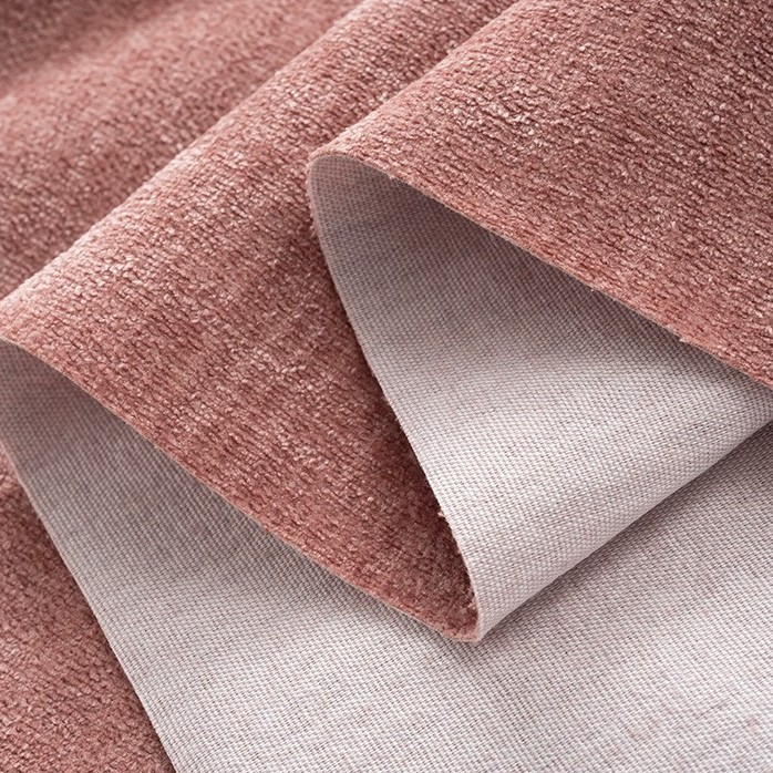 Fabricante de tela de color sólido Chenille sofá en stock bolsas cojines de poliéster almohada artesanía algodón lino