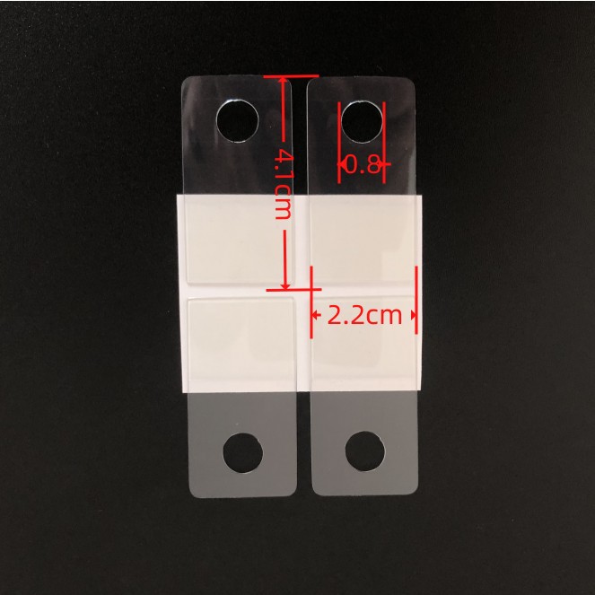 PVC transparente PET agujero redondo mercancía embalaje estante de exhibición gancho de regalo bolsa de plástico gancho adhesivo
