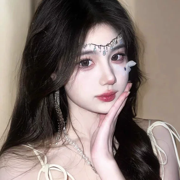 Exotic Style Hair Chain, Forehead Chain, Ancient Style Hair Accessory, Exotic Forehead Ornament, Tassel Headpiece, Popular for Photos