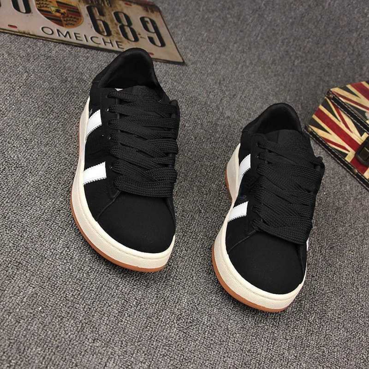 Otoño zapatos de hombre 2025 nueva moda de pareja zapatos de skate hombre zapatos de cuero casuales zapatos deportivos transpirables de moda para hombres y mujeres