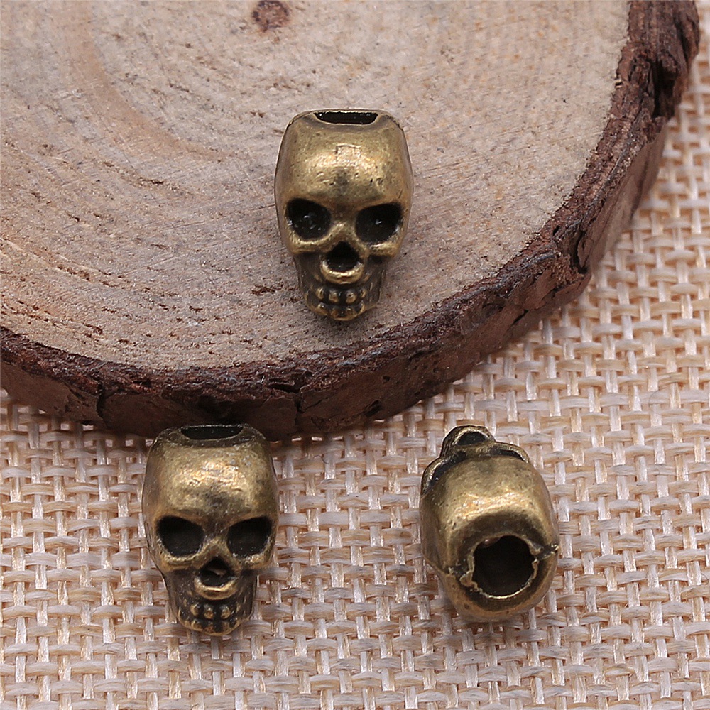 1 Piece Hip-hop Retro Skull Alloy Plating Beads Jewelry Accessories display picture 6