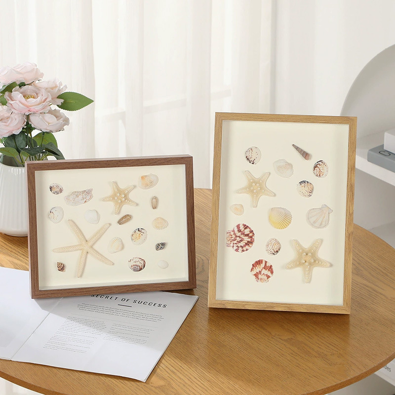 Three-Dimensional Hollow Photo Frame Wholesale Wall-Mounted Wooden Dried Flower Butterfly Specimen Frame Handmade DIY Display Frame