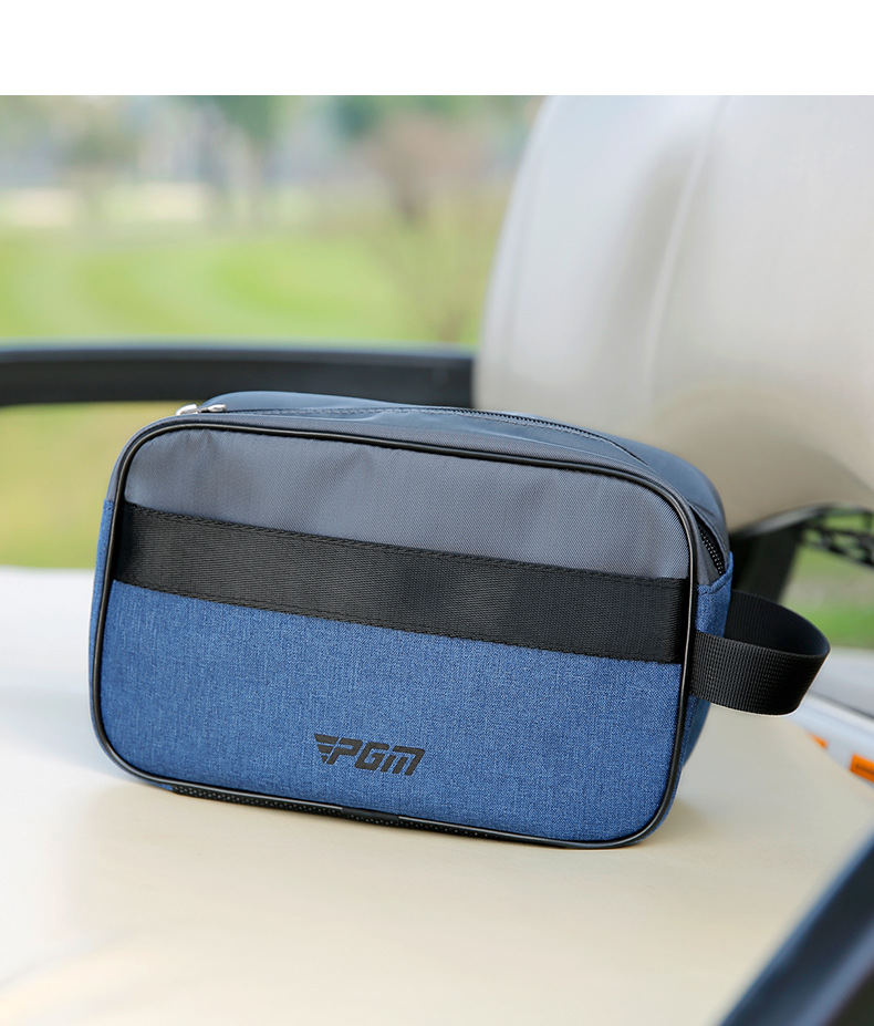 Túi cầm tay Golf PGM nam dung tích lớn, chống nước, có quai đeo cổ tay — SOB013-màu xanh xám chi tiết 10