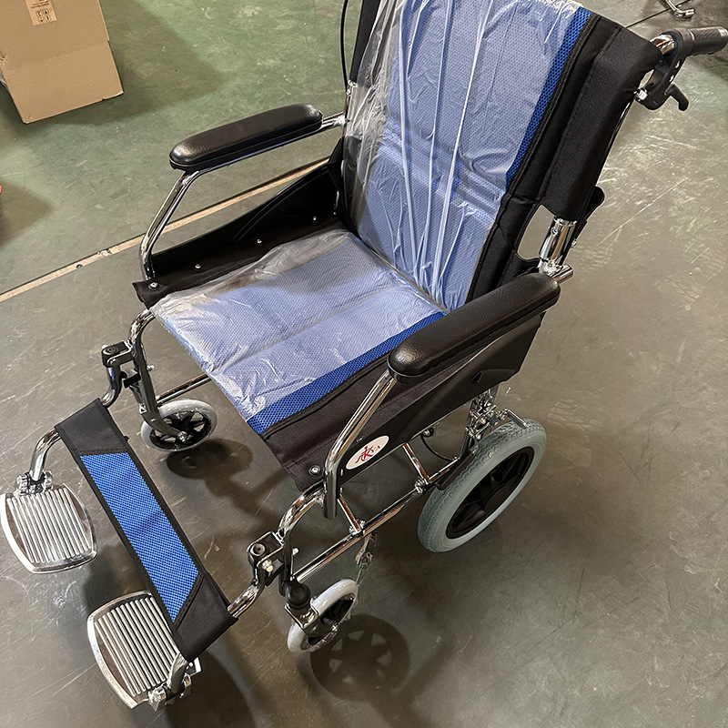 Ancheng silla de ruedas manual de autoayuda silla de ruedas plegable ligera portátil para personas con discapacidad manual caminante fabricantes de cochecito