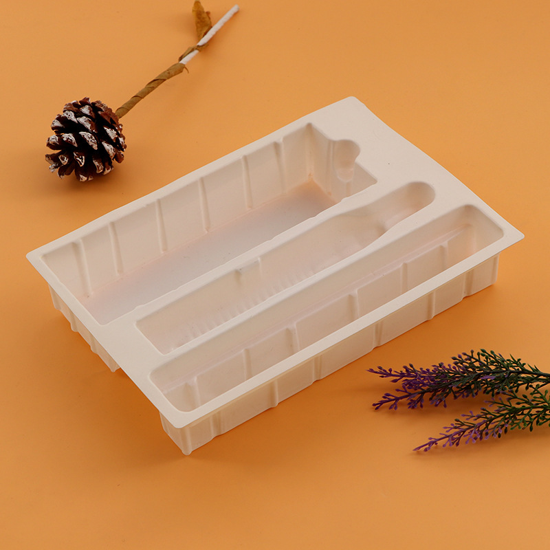 白色吸塑盒电子产品盒托盘 PVC吸塑长方形内托包装 pp盒定选制作