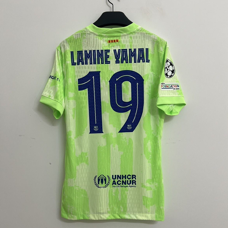 24252526 バルセロナ ホーム＆アウェイ グリーン プレーヤーズバージョン アマール 19番 サッカー スポーツジャージ チャンピオンズリーグ同型|undefined