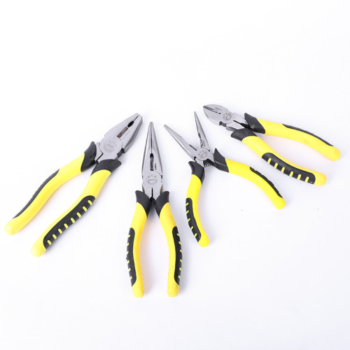 Supply tiger leather handle wire pliers vise wire pliers oblique nose pliers needle nose pliers 8 inches 6 inches wire pliers