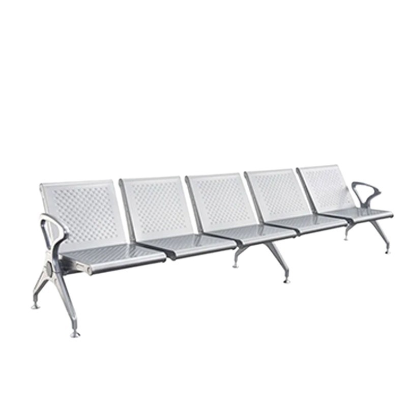 silla de fila de acero inoxidable de tres personas silla de espera de transfusión de hospital silla de espera pública de descanso al aire libre image 6