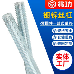 镀锌螺杆国标丝杆一米牙条全牙丝杠M6M8M10M12M14-M30吊顶螺纹杆
