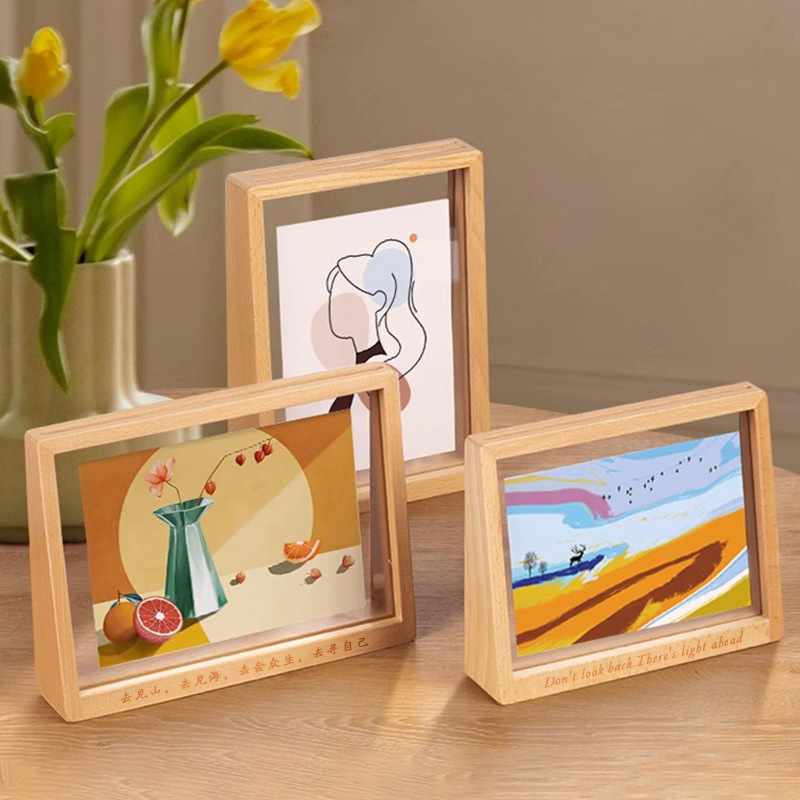 Acrylic Solid Wood Photo Frame Table Cross-Border Creative Trapezoid 8inch Picture Frame 567inch A4 Beech Photo Frame Table Customization Acrylic Solid Wood Photo Frame Table Cross-Border Creative Trapezoid 8inch Picture Frame 567inch A4 Beech Photo Frame Table Customization