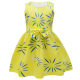 Cross-border source of new digital printing cartoon printing girls dress girls bow dress