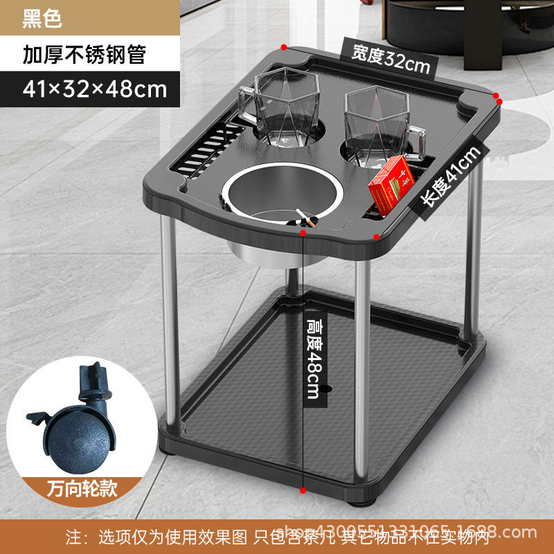 Mesa de mahjong, mesa de centro, estante de té, sala de ajedrez y cartas, mesa de café pequeña junto a la máquina de mahjong, cenicero, estante para vasos de agua, mesa de té de la casa de mahjong