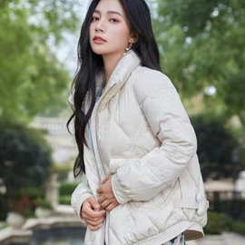 杭州撤柜女装雨贝尔羽绒服品牌折扣女式外套实体直播拿货渠道批发