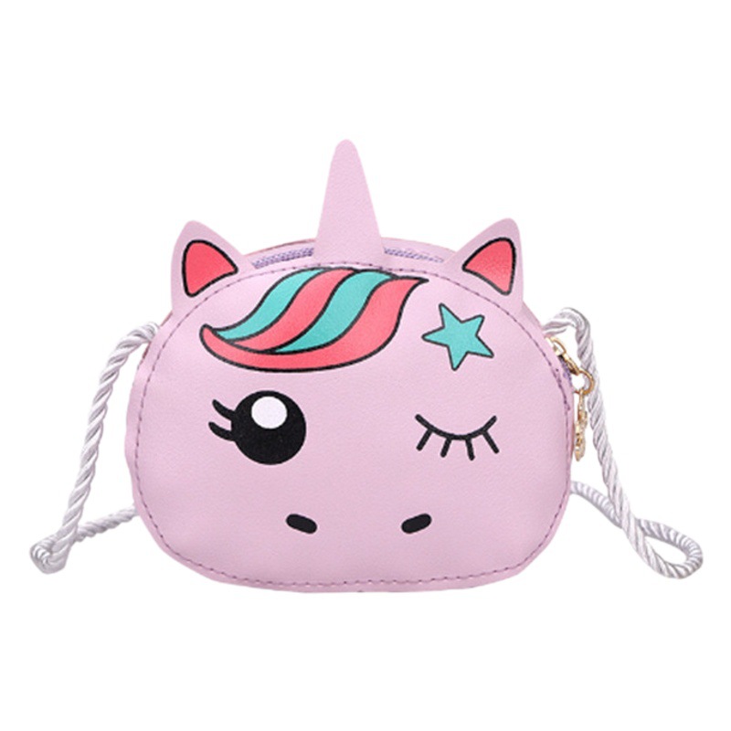 New children's bag unicorn small bag messenger bag Girls cute cartoon fashion shoulder bag coin purse bag
