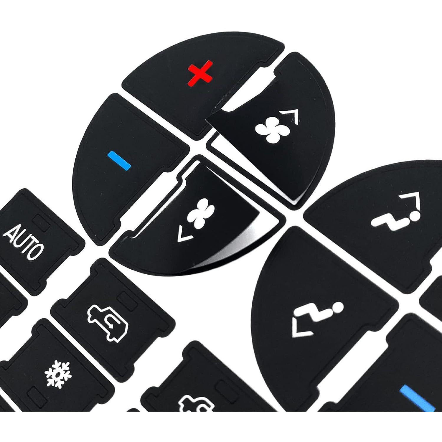 Car AC Dashboard Button Repair Kit Sticker, Car Faded Air Conditioning Control Button Decal_voghion.com