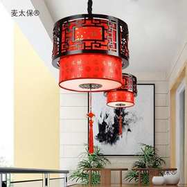 中式灯笼大红中国风餐厅火锅店过道阳台别墅大门乔迁仿古宫麦太保