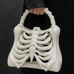 亚马逊创意热销新款便携式printed skeleton bone bag 骨制包装饰