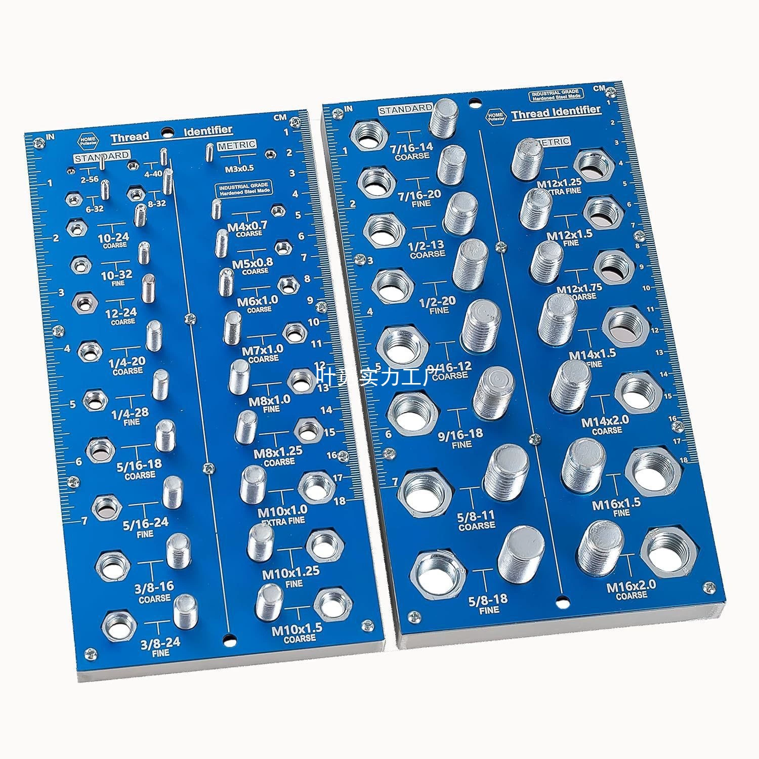 Штангенциркуль с 38 отверстиями, синий, измерительный прибор для винтов 2-в-1, измерительный прибор для наружной резьбы, 2-в-1, резьба Ch