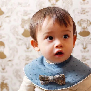 Children's cotton eating bib for new born for baby, anti-dirty, European style 2