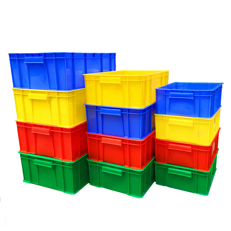 加厚塑料周转箱蓝色长方形胶框消毒餐具胶箱五金工具箱物料收纳筐