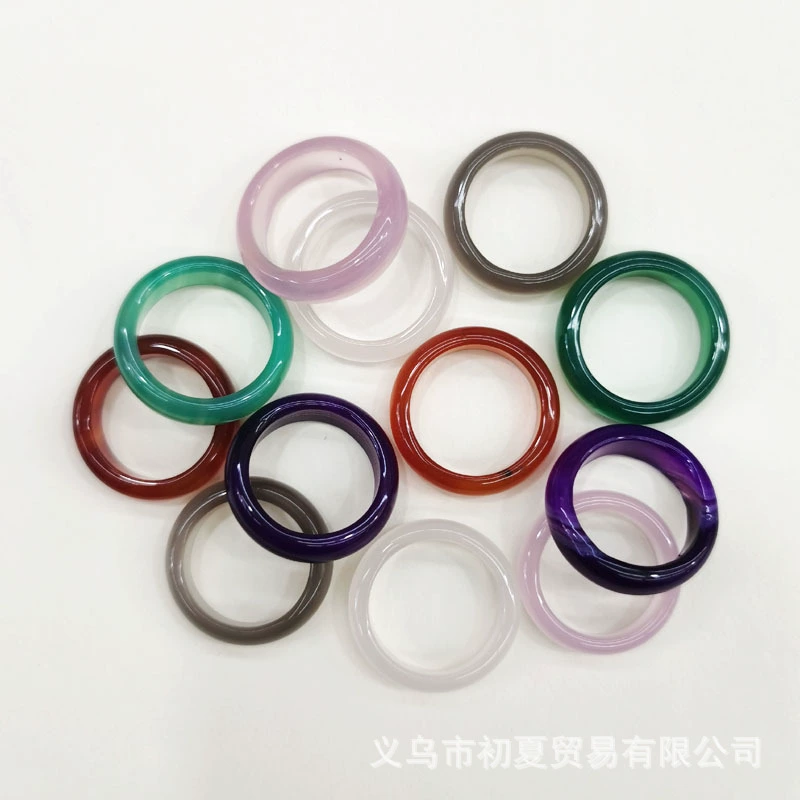 Natural water, agate crystal, ring for men and women, bracelet walnut, accessory, 6mm