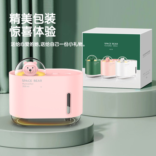  New Cute Pet Mini Humidifier Spray Moisturizing Device Desk Bedroom Night Light USB Small Humidifier