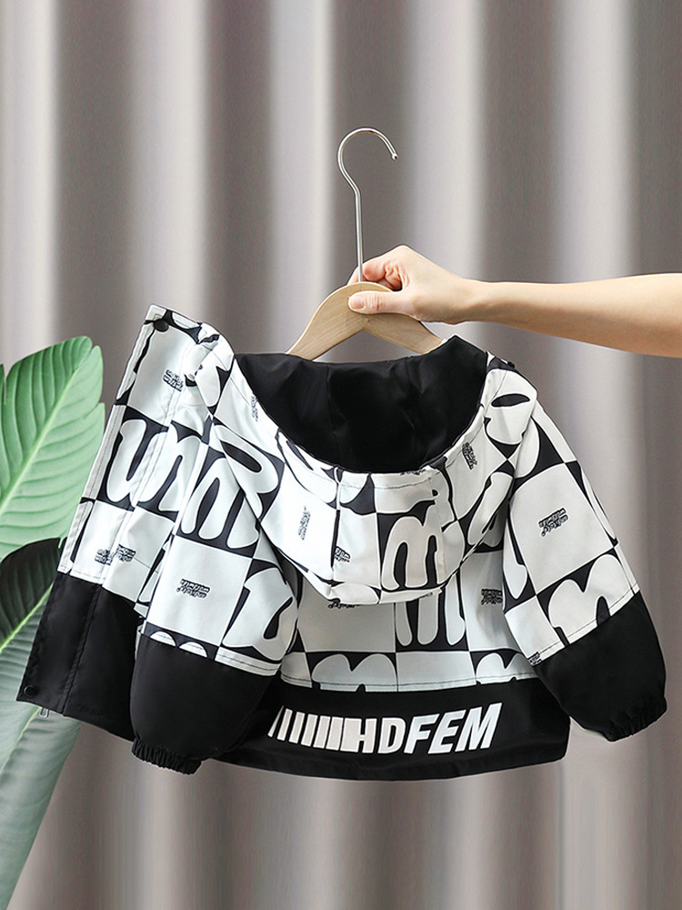 5900 cortavientos para niños primavera y otoño 2024 nuevo estilo bebé guapo chaqueta coreana estilo occidental niño estilo otoño moda