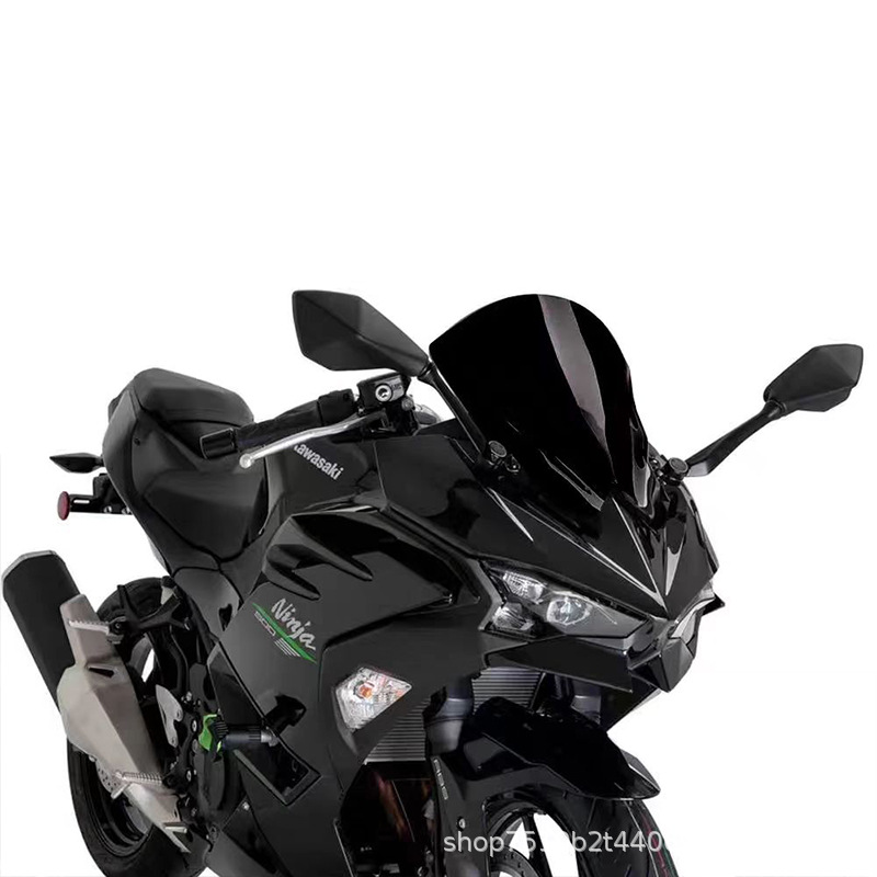 Suitable for Kawasaki Ninja Ninja500 Modified Height-Increased Windshield, Same Model as Puig Racing Track Front Windshield