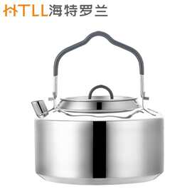 不锈钢304户外烧水壶便携露营茶壶野炊带手柄大容量咖啡壶批发