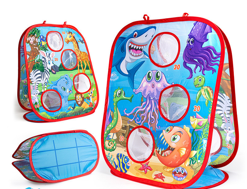 Bolsa de arena de tres en uno para niños Bolsa de arena de doble cara Bolsa de arena para lanzar Deportes de interior y exterior Juego de juego interactivo entre padres e hijos