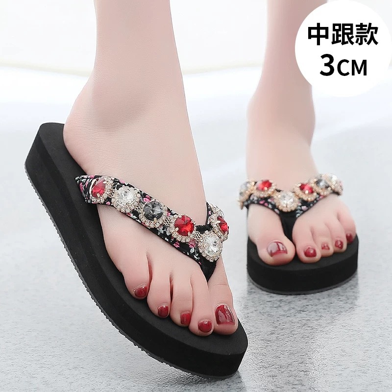 루비 블랙 플로럴 3cm