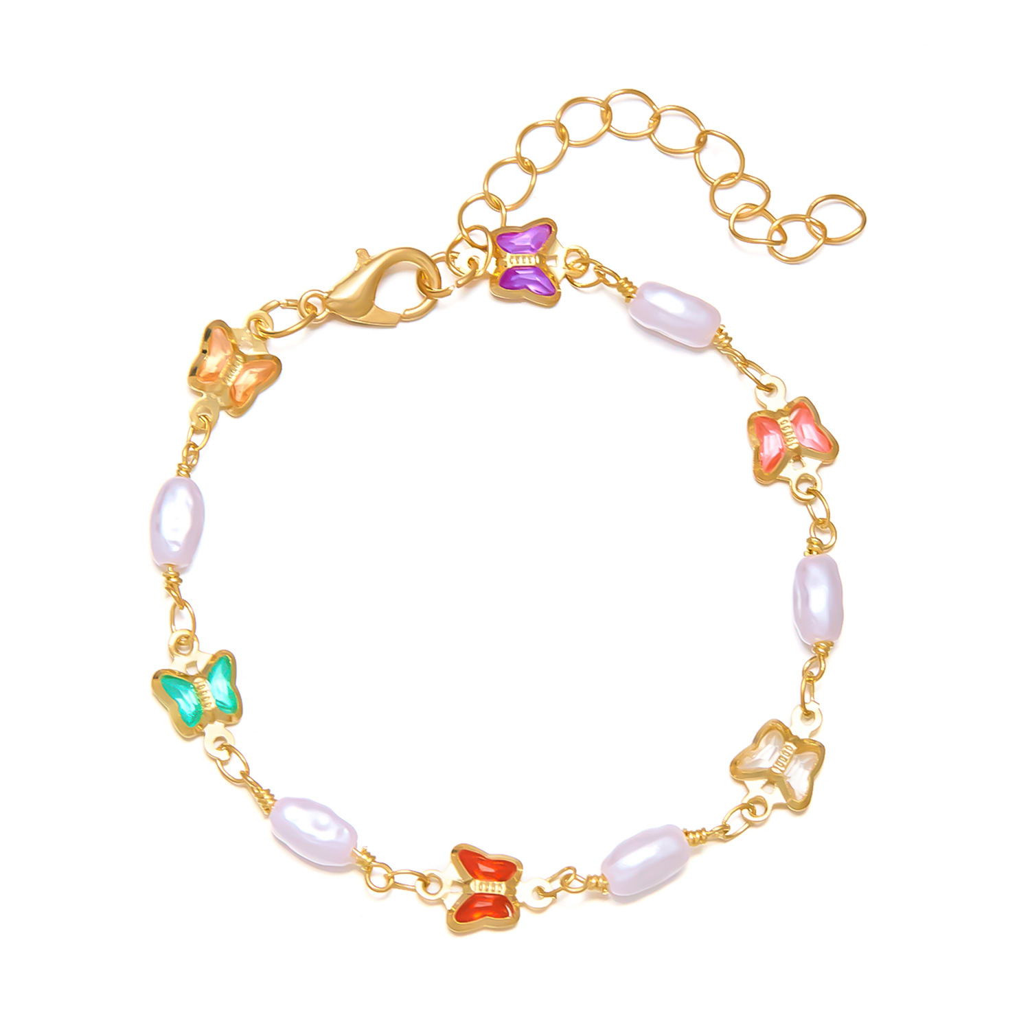9g Weight 0.05µm-0.08µm Gold Plating Thickness Electroplating Gold Plating Process KC Golden Plated Plating Material Rhinestones, Zinc Alloy Pendant Material Rhinestones Inlay Material Bracelets Classification Alloy Chain Material cable chain Chain Type 1 Piece Quantity Holiday, Daily Occasion Copper Material Flower Pattern Women's Gender Simple Style, Classic Style Style Enamel Craft Simple Style Classic Style Flower Alloy Copper Wholesale Bracelets 19