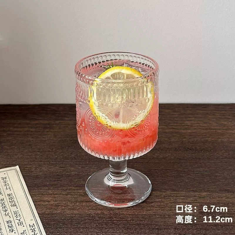 Retro mixed wineglass, glass