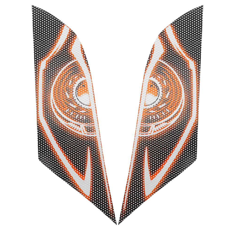 Aplicable a Honda CBR600RR F5 07 - 12 años de modificación de faro adhesivo de faro adhesivo de decoración de faro película adhesiva