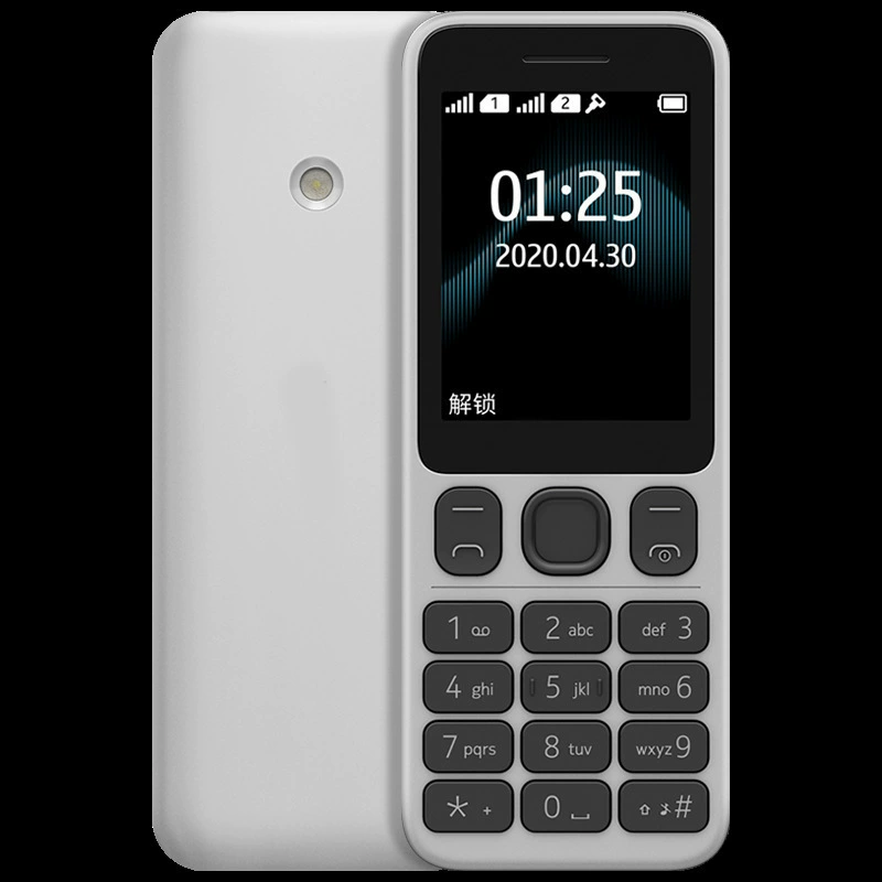 Международный мобильный телефон 125 2020GSM Неумный телефон с двумя SIM-картами пожилой прямой кнопкой функции иностранная торговля мобильный телефон