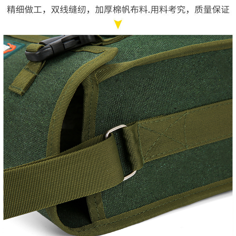 Kit de herramientas de electricista engrosado y resistente al desgaste, lona multifuncional grande para hombre para sitio de construcción, almacenamiento fuerte y duradero, nuevo