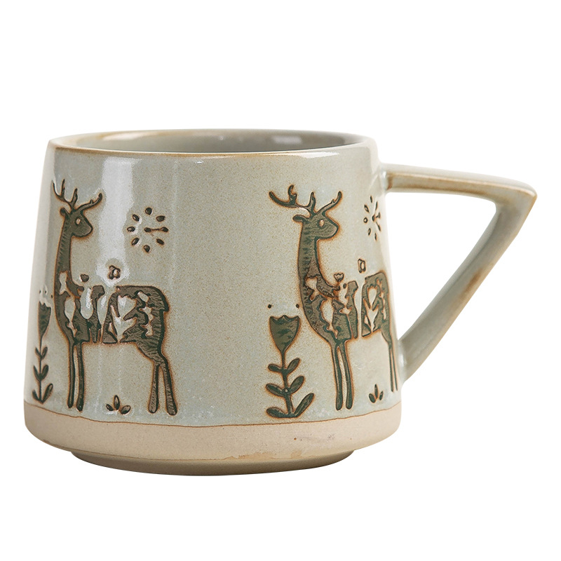 Taza de Navidad Taza de café original Taza de cerámica para el hogar Fiesta de oficina Taza de leche de desayuno Nuevo transfronterizo