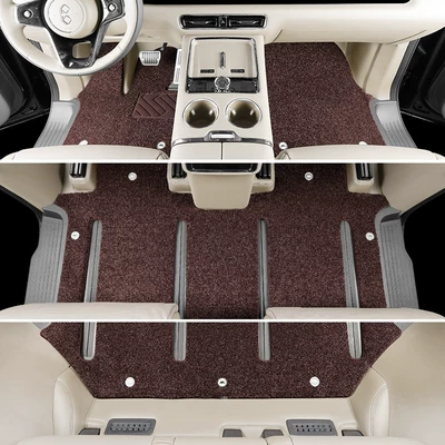 Floor Mats, Modelə uyğun ayaqaltı - two-row-four-track-flush-version-shaohua-apricot-coffee-colored-blanket