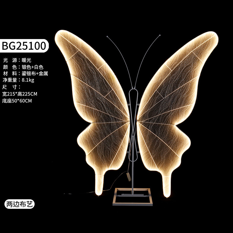 Boda pequeña decoración redonda mariposa nueva artesanía transfronteriza fotos de fondo decoraciones navideñas de boda