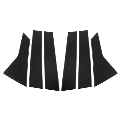Suitable for 2022 Eleventh Generation Other Car Modifications - center-pillar-trim-strip-6-piece-set-gloss-black