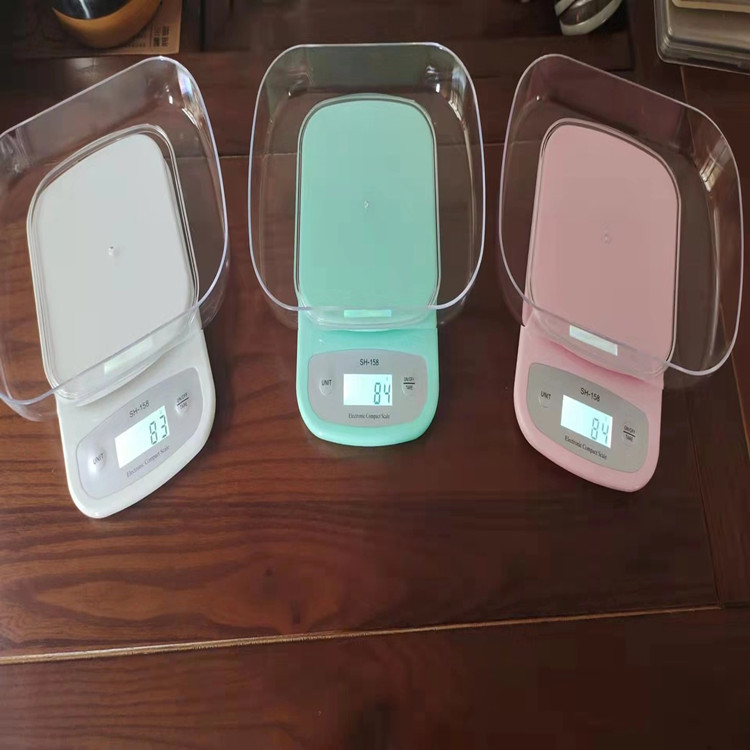 2021 nueva báscula de cocina báscula de horneado báscula electrónica 5kg / 1g con bandeja 158