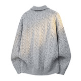 2026秋季青少年宽松圆领长袖针织衫运动风格透气腈纶面料罗纹底摆，男装针织衫/毛衣，星座614