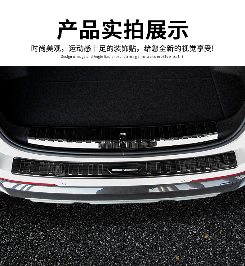 Suitable for 16-25 Bmw New X1/Ix1 Trunk Rear Guard Plate Tailgate Protection Strip Decorative Accessories Modification