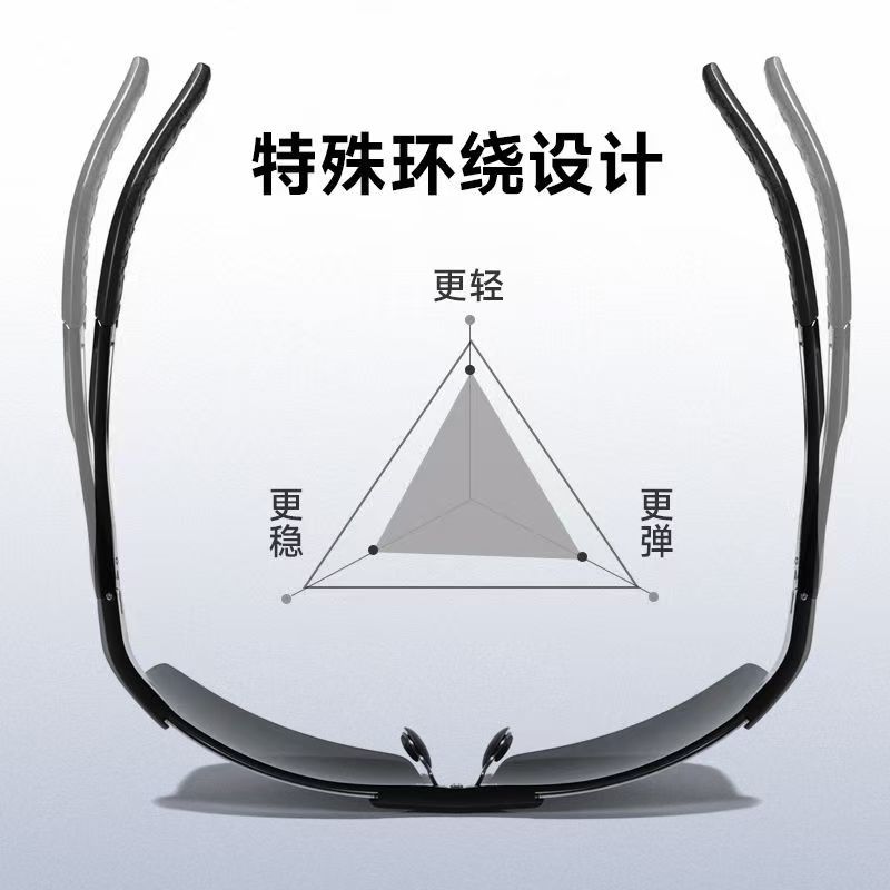 クロスボーダーアルミマグネシウム偏光サングラスヨーロッパとアメリカのメンズファッション運転屋外登山抗 UV スポーツサングラス 8177