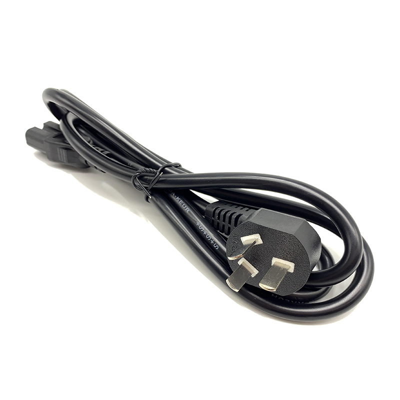 All-copper national standard power cord 3-core 1 square 1.5 meters with plug three-throw connection line three-hole rice cooker computer cable