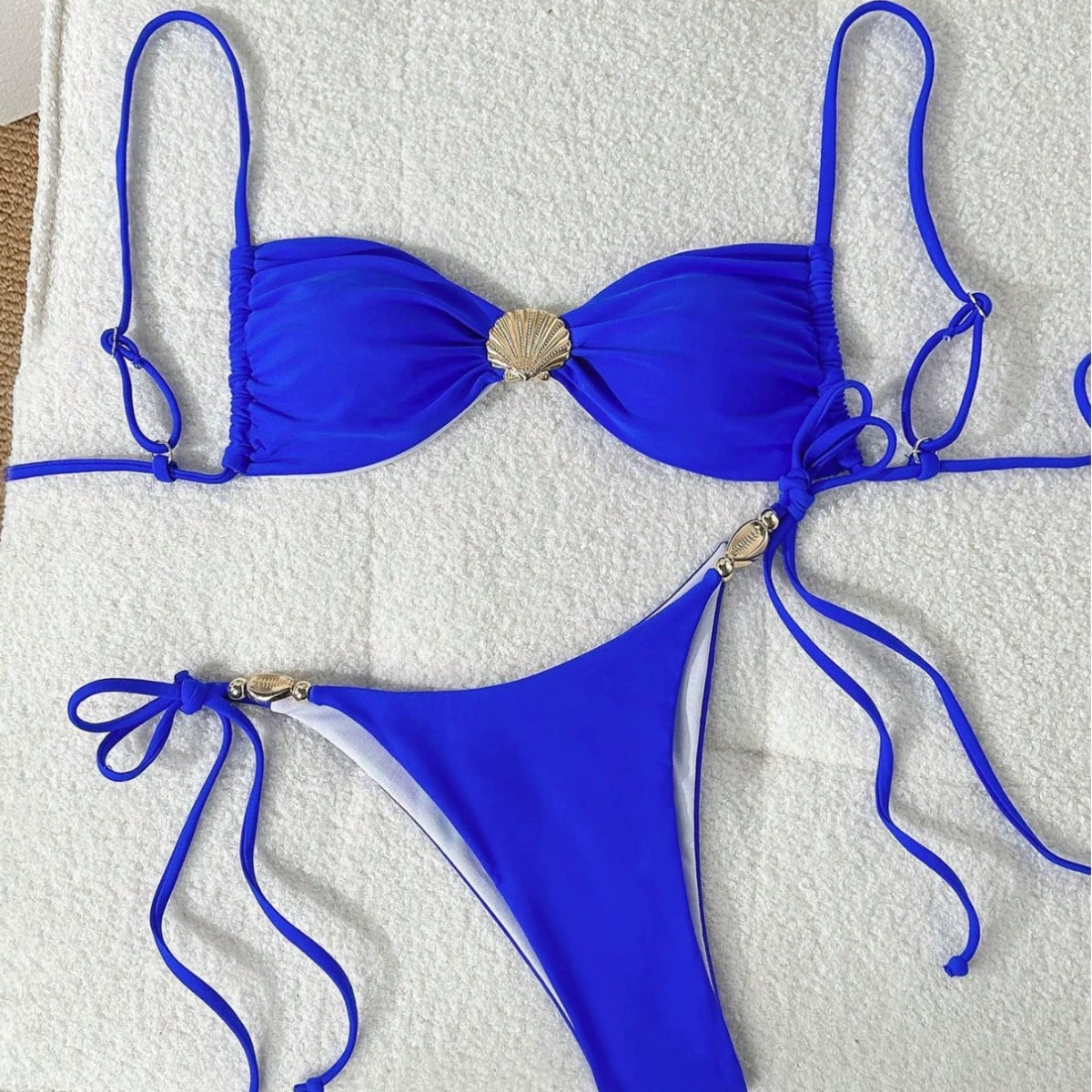 Sexy swimwear, European style, drawstring, Amazon
