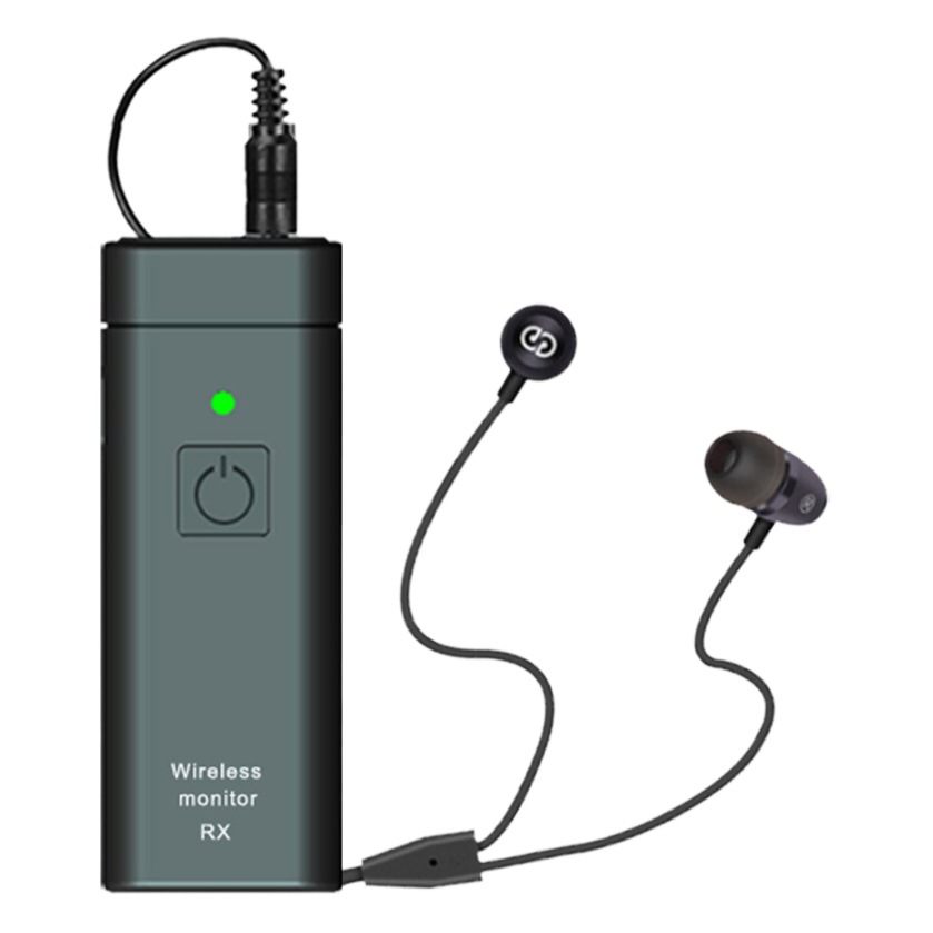 Inalámbrico en la oreja auricular Monitor sistema cantante banda etapa en tiempo real oído retorno UHF modulación de frecuencia sin retardo sonido simultáneo